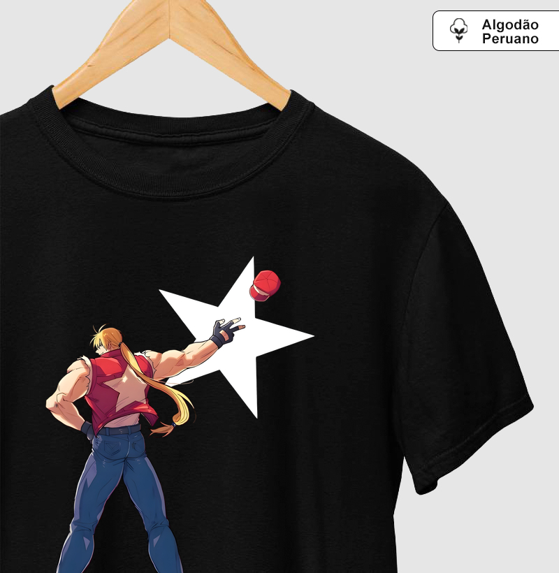 Terry Bogard - Camiseta Algodão Peruano