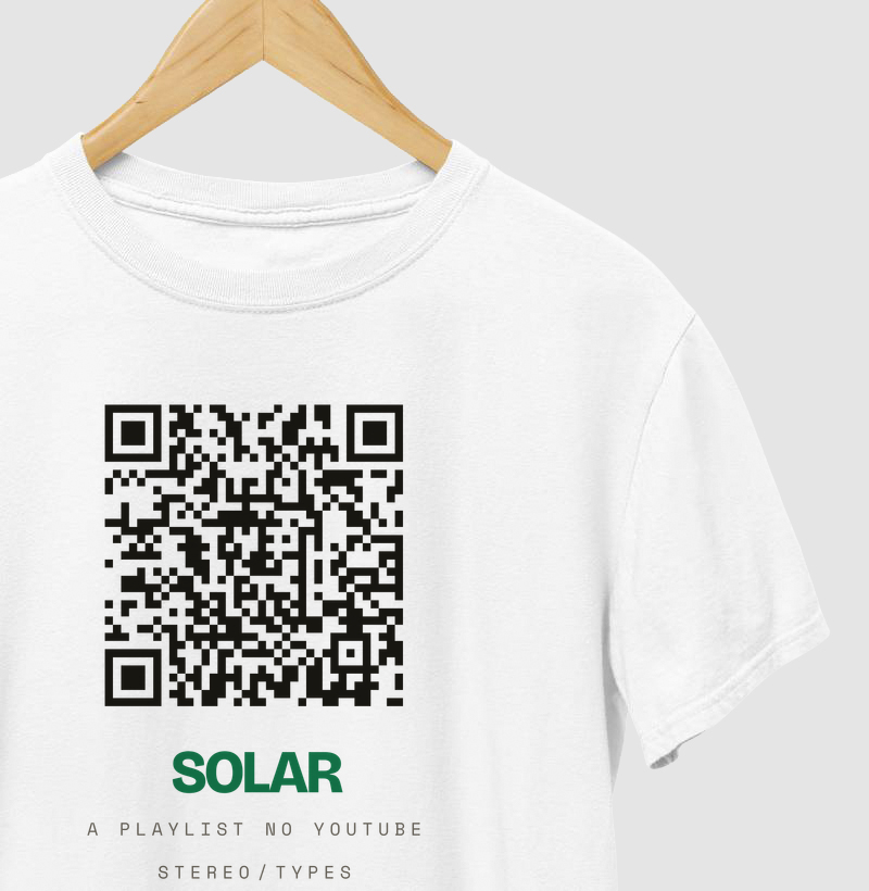 SOLAR · QR da Playlist · STEREO TYPES