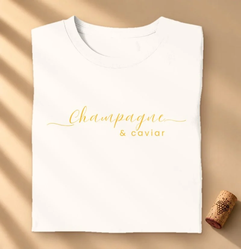 Camiseta Champagne e Caviar