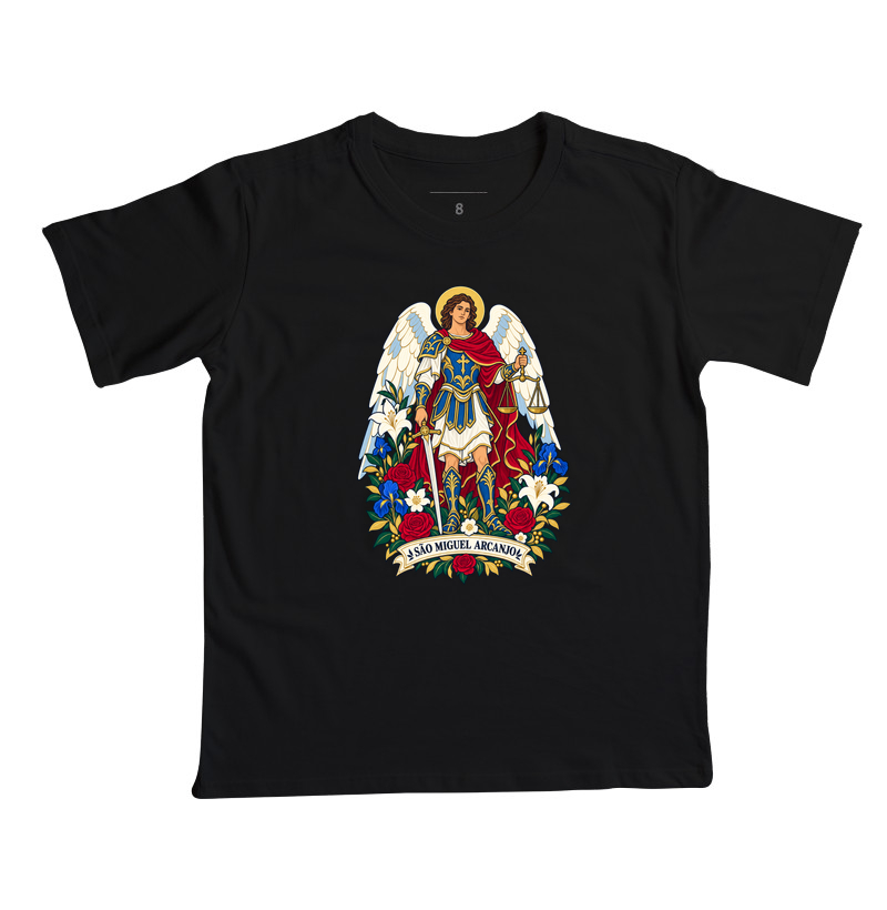 São Miguel Arcanjo - Jardim da Fé - Camiseta Infantil