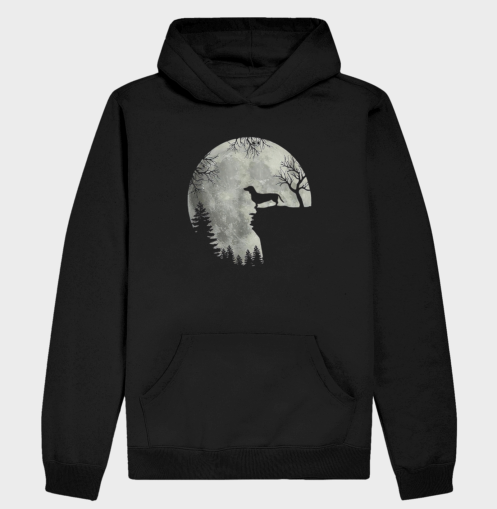 Dachshund in the moon
