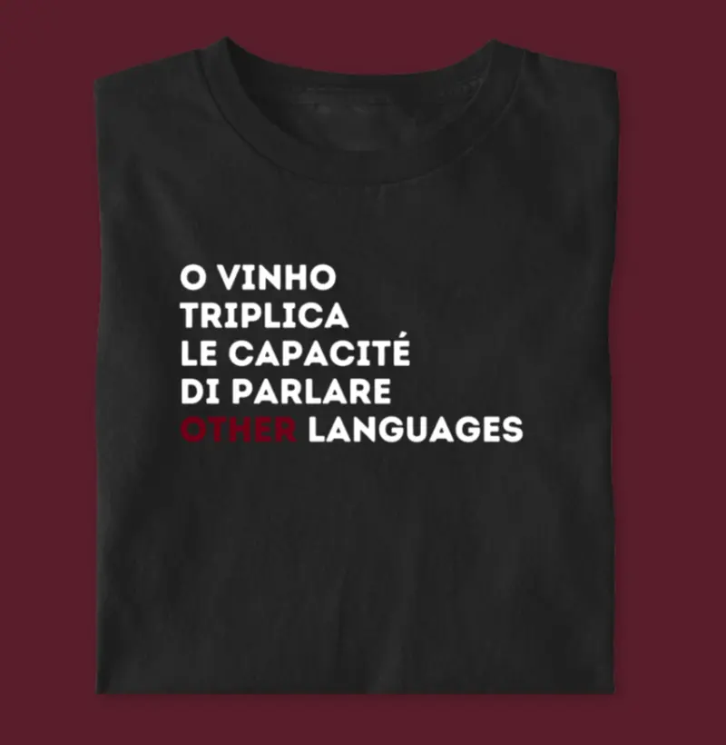 Camiseta O Vinho Triplica 