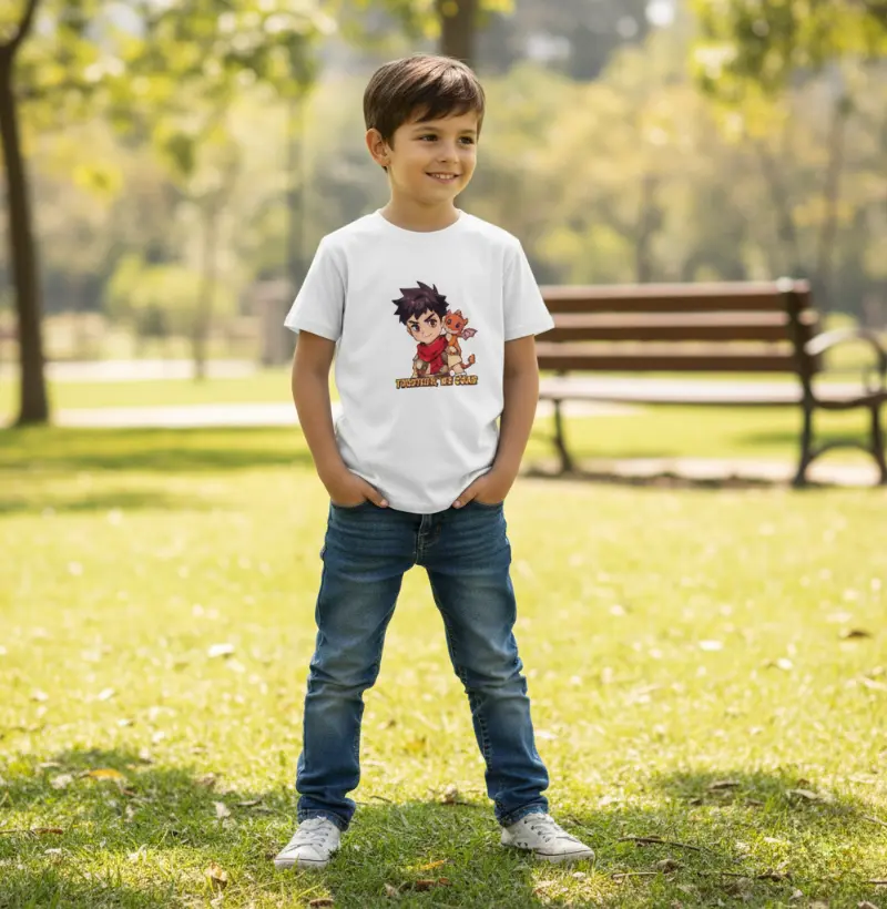Camiseta infantil Herói & Draco