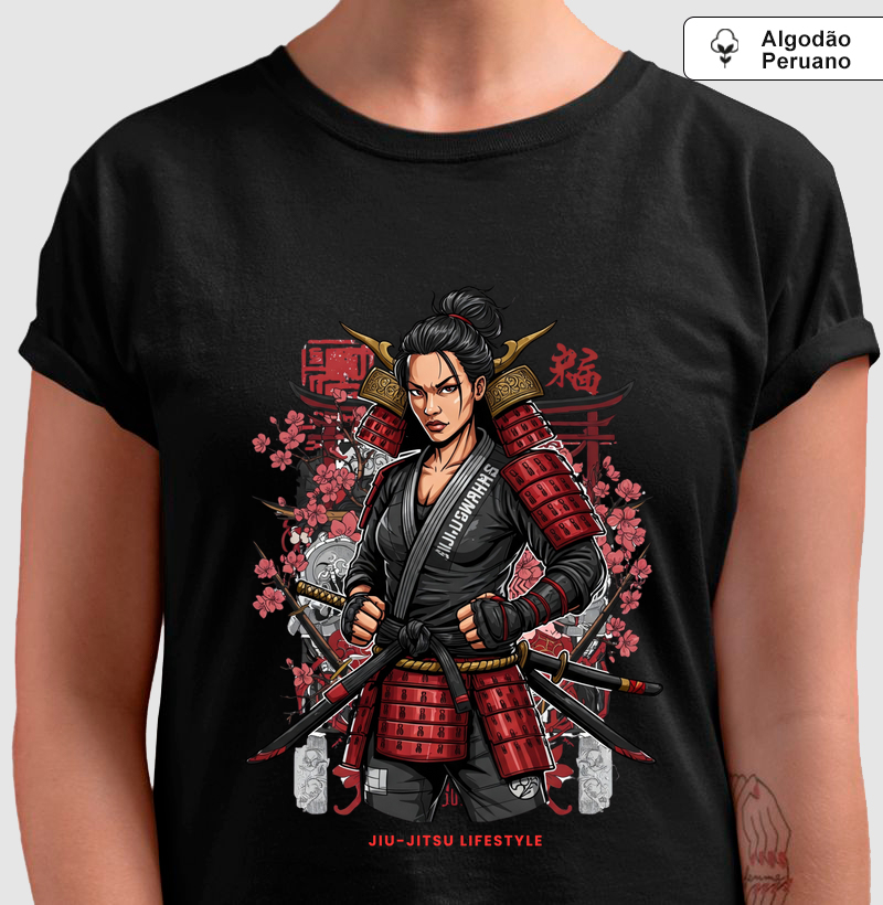 Samurai Girl 4 - Jiu-Jitsu Lifestyle - Algodão Peruano