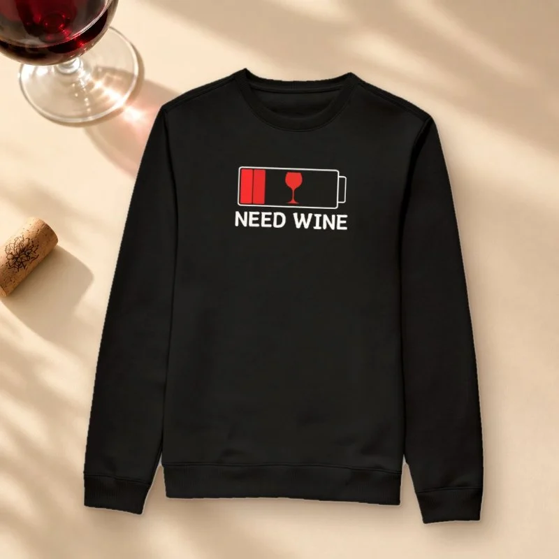Moletom Need Wine - Suéter Moletom