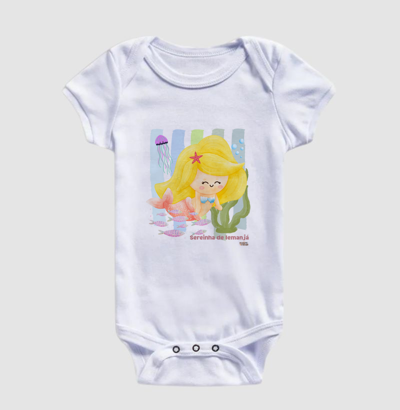 Body Infantil Sereia Toy Maria Patuá