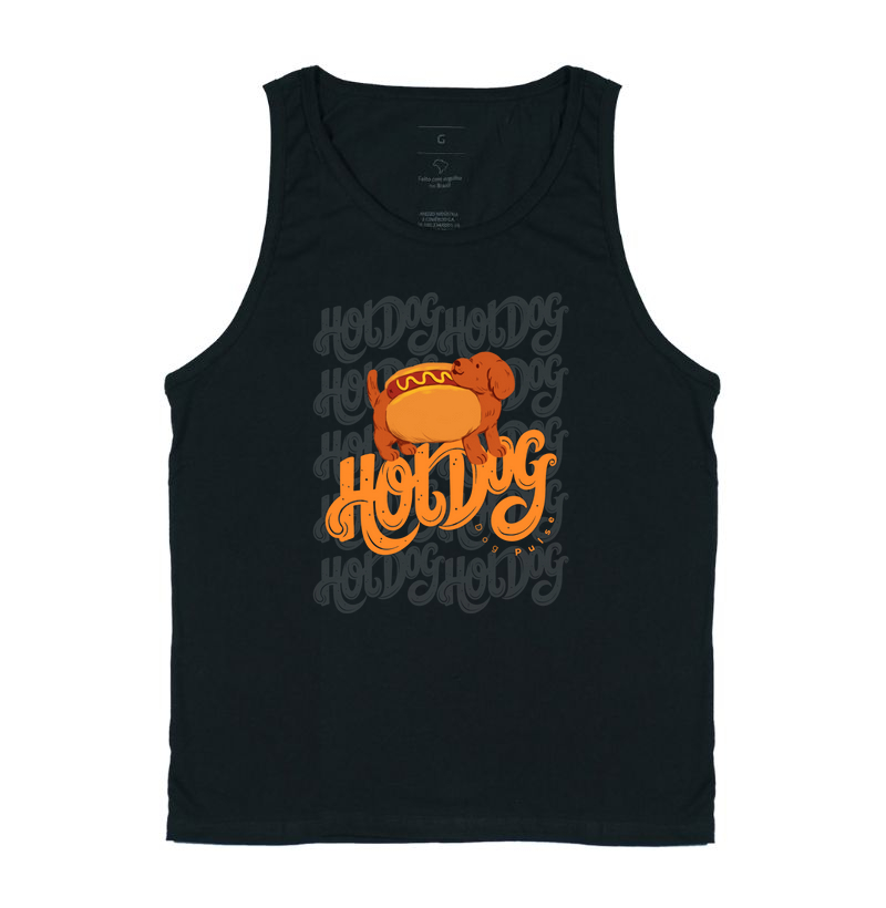 Camiseta Regata Dog Pulse Hot Dog - Dog Tradicional