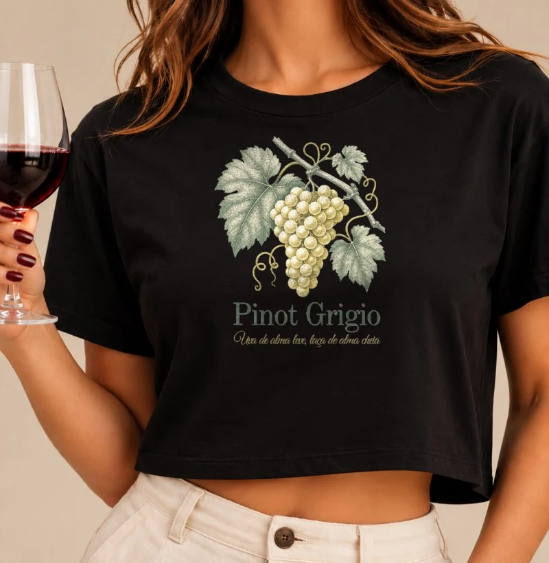 Camiseta Cropped Pinot Grigio - Cropped