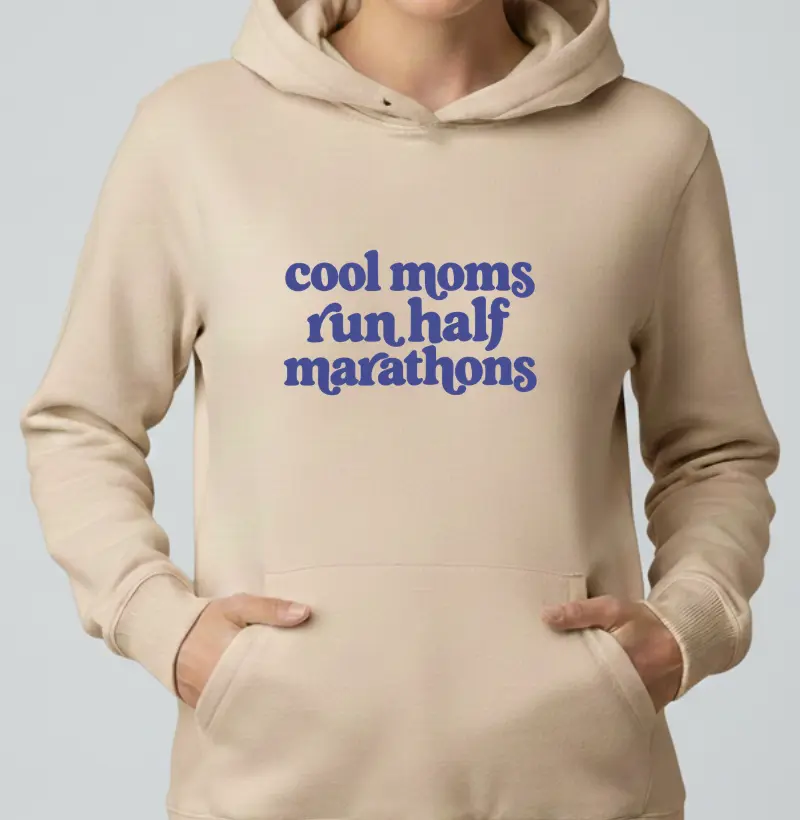 Hoodie Moletom Meia Maratona - Cool Moms Run Half Marathons