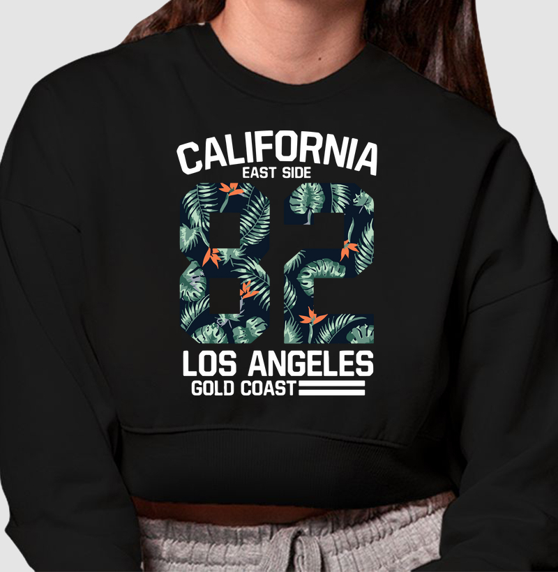 Crooped Moletom - Califórnia