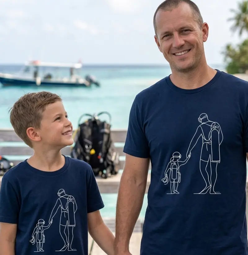 Pai e Filho Mergulhadores