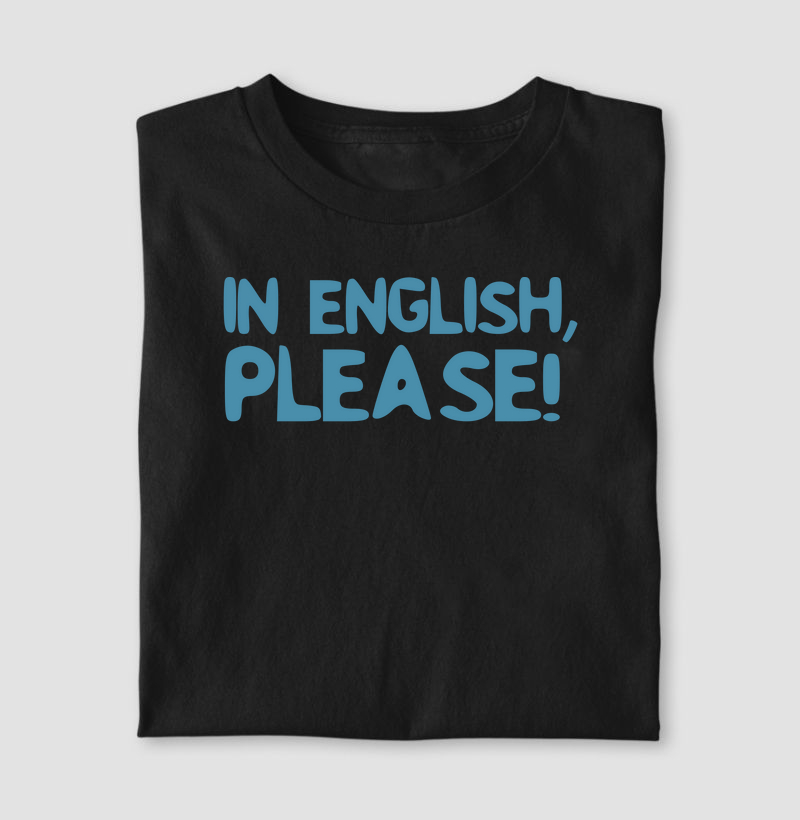 Camiseta | In English Please - Azul