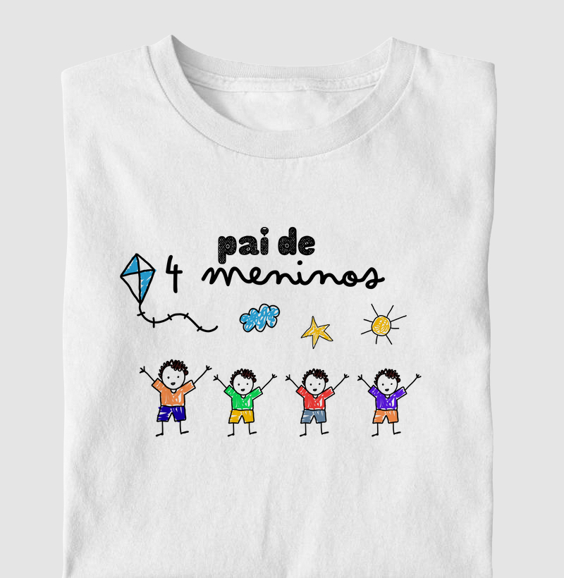 Pai de desenhista - 4 Meninos