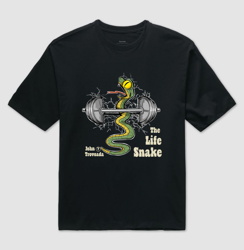 Camiseta Oversized The Life Snake 