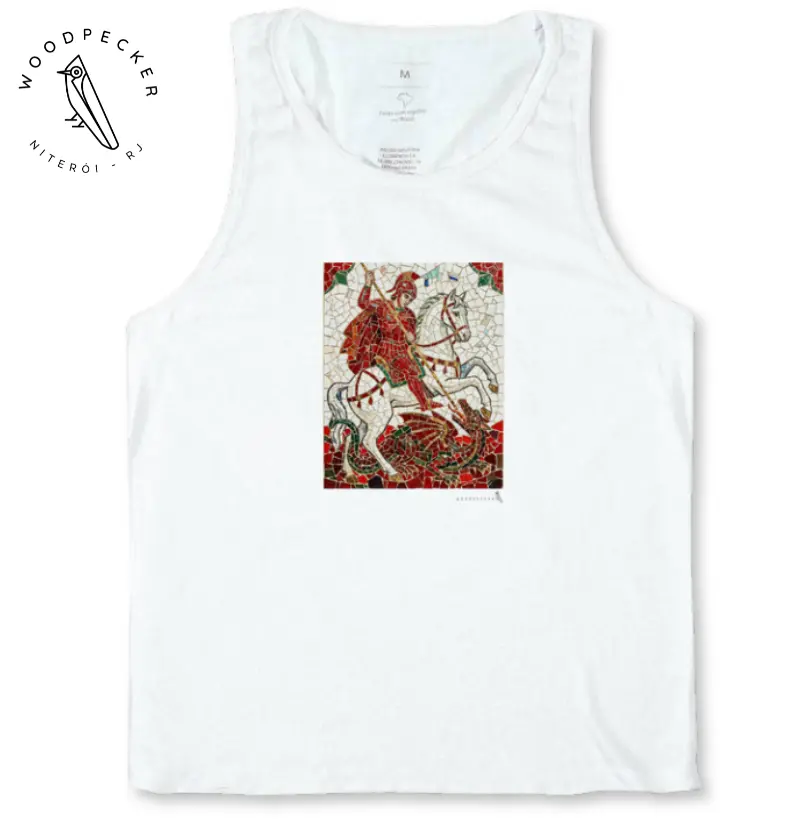 SÃO JORGE MOSAICO VERMELHO