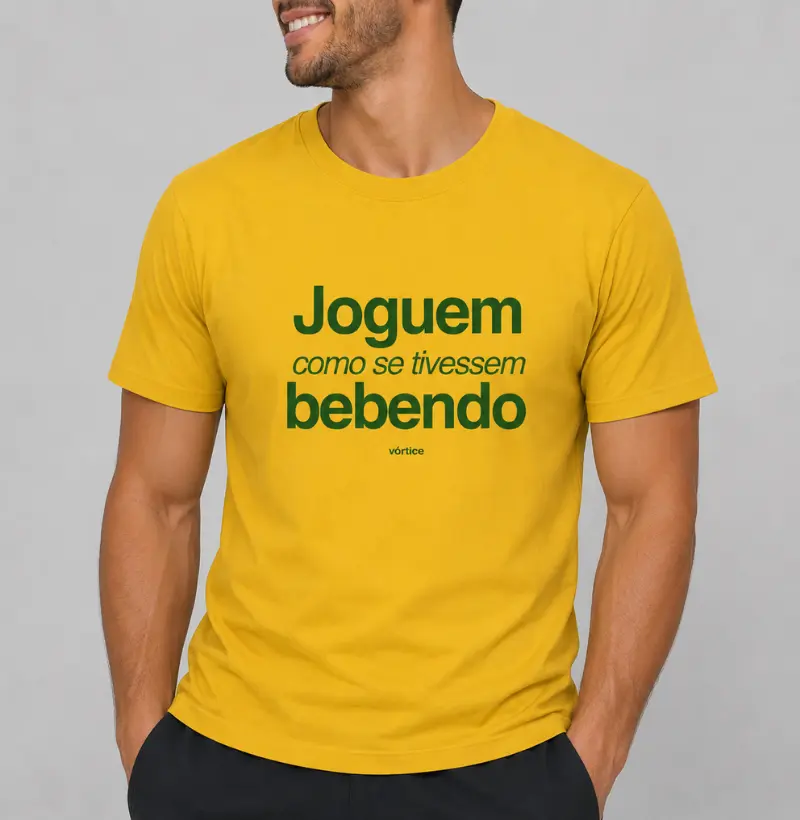 T-shirt - Joguem como se tivessem bebendo
