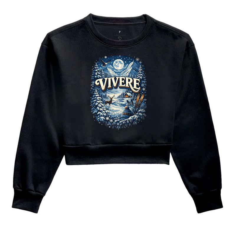 Cropped moletom Vivere winter