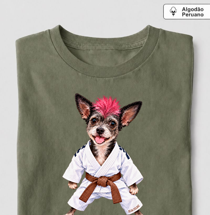 🥋 Tesla Judoca - Camiseta Algodão Peruano