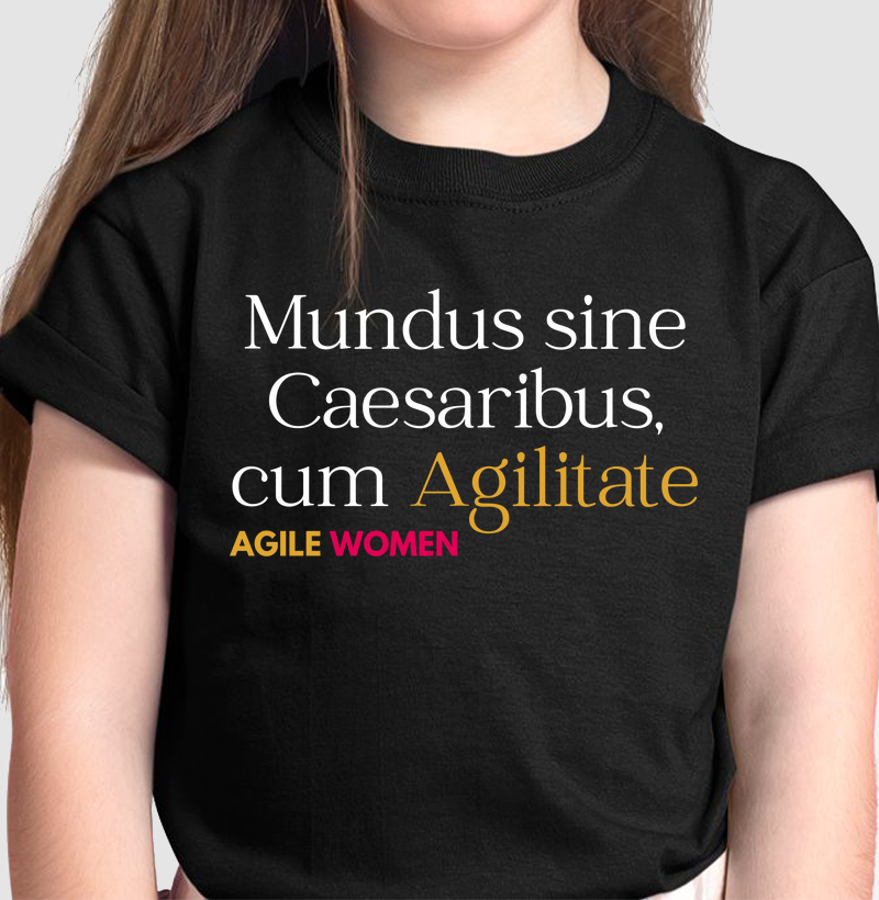 Camiseta Agile Women Mundus sine Caesaribus, cum Agilitate (SXSW) Infantil