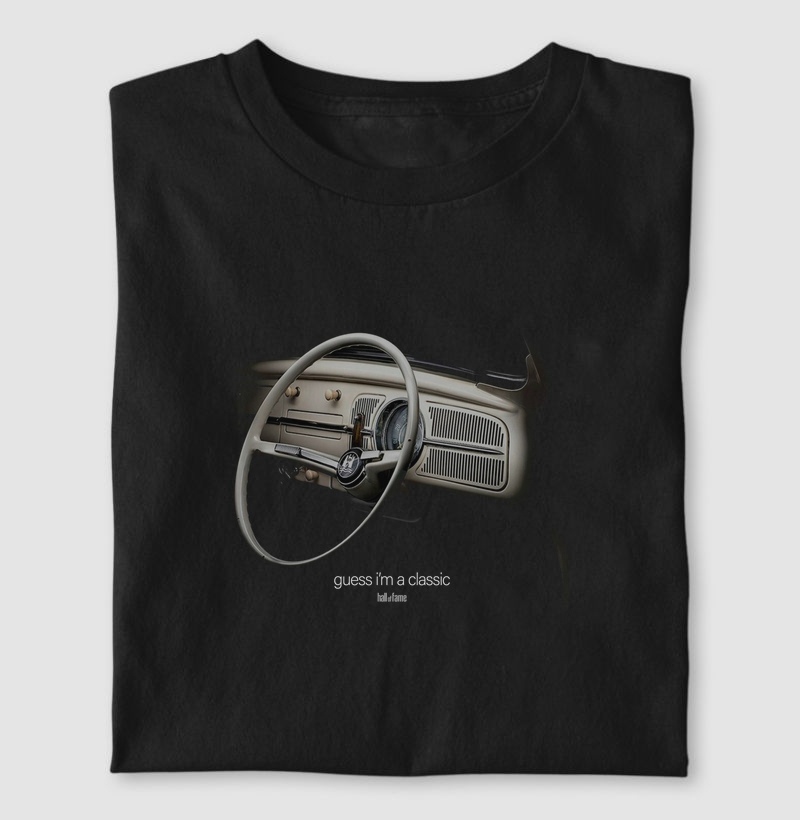 Camiseta Volante Fusca Antigo - Masculina Algodão 100% Estampa Exclusiva Hall of Fame