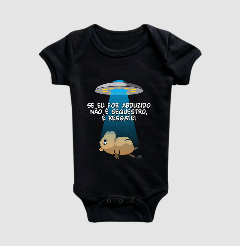 Camiseta Capivara Abduzido - Body Infantil