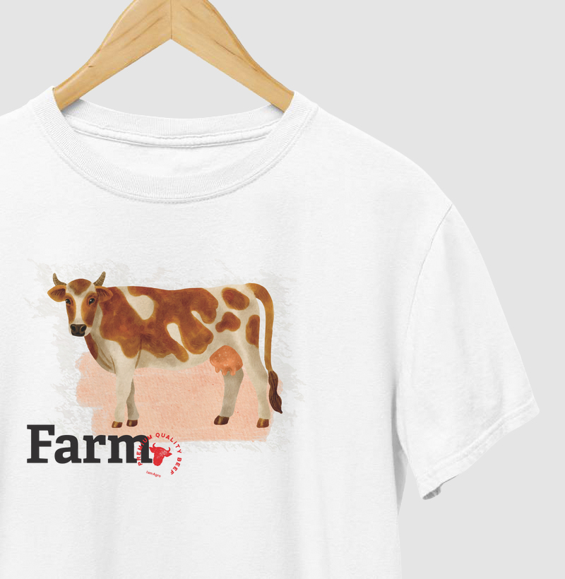 Camiseta feminina AGRO Farm Vaca