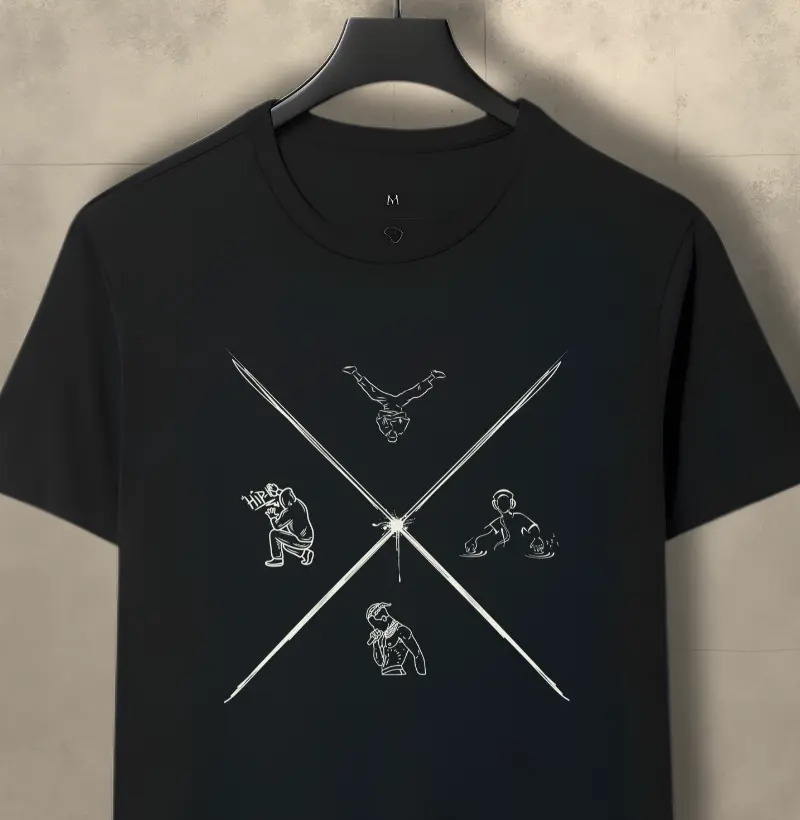 4 Elementos do Hip Hop - minimalista