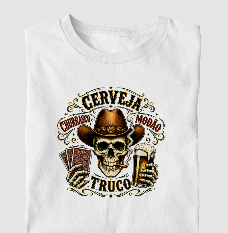 Cerveja, churrasco, modão e truco!