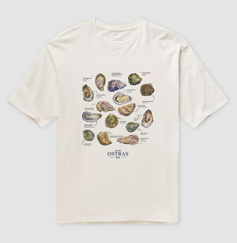 Camiseta Oversized Oysters 101 - por Enfim