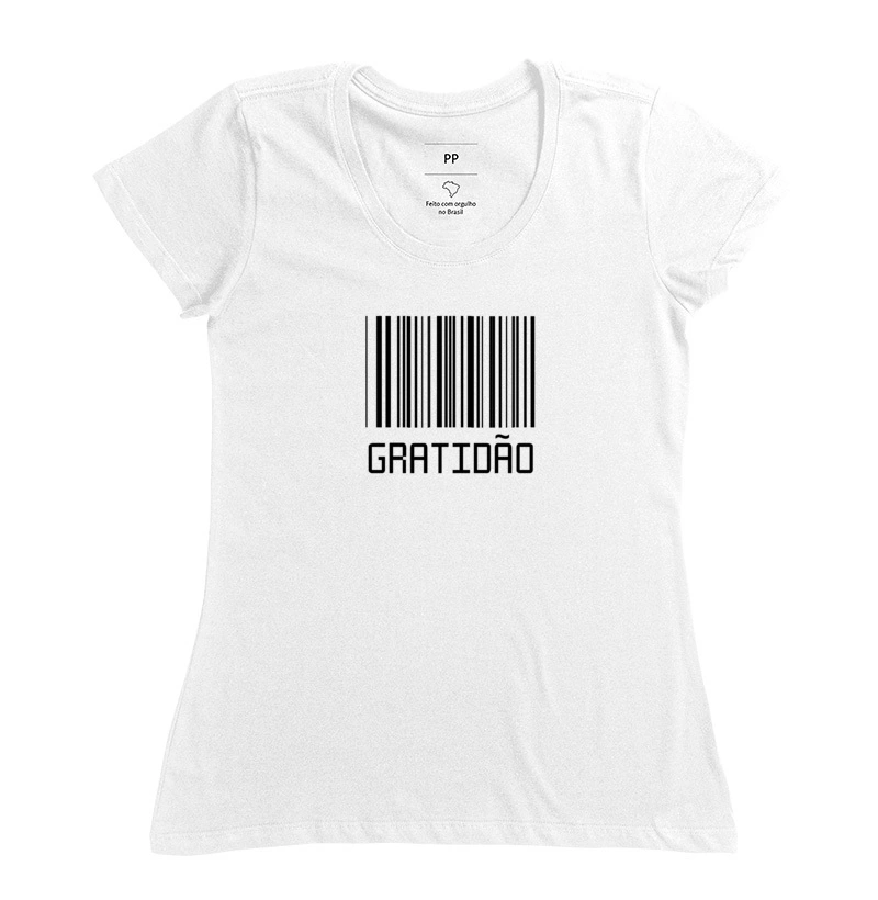 Feminina Code Bar Gratidão