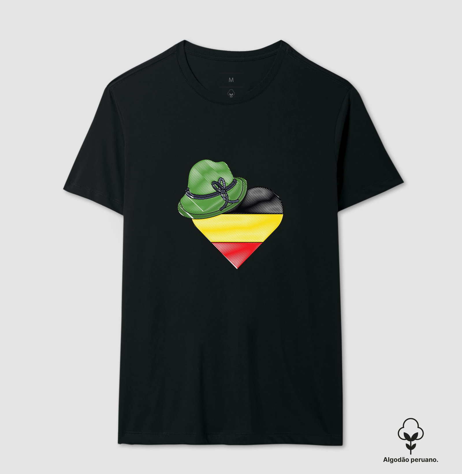 Coração Alemão com Chapéu