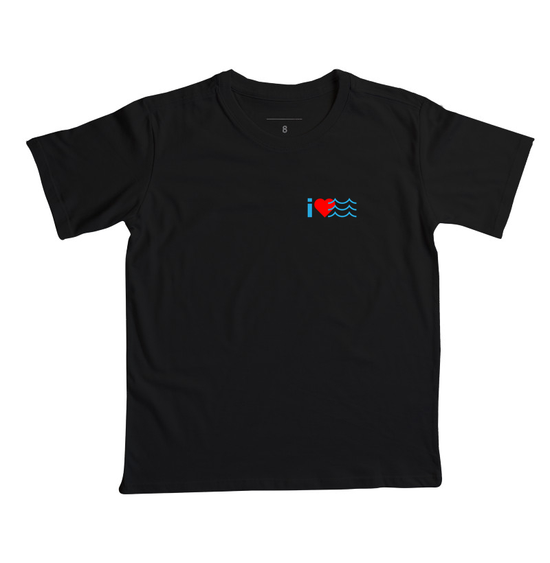 Camiseta - Raia Nove - I Love Swim - Camiseta Infantil