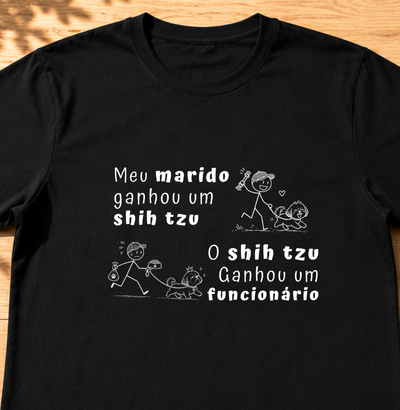 Meu marido ganhou um Shih Tzu, o Shih tzu ganhou um funcionário 