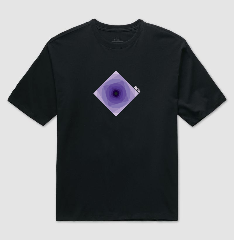 T-SHIRT OVERSIZED "INFINITA FANTASIA" / ROXO MINIMAL