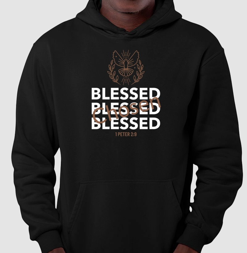 Blusa Moletom Masculina Blessed Chosen 