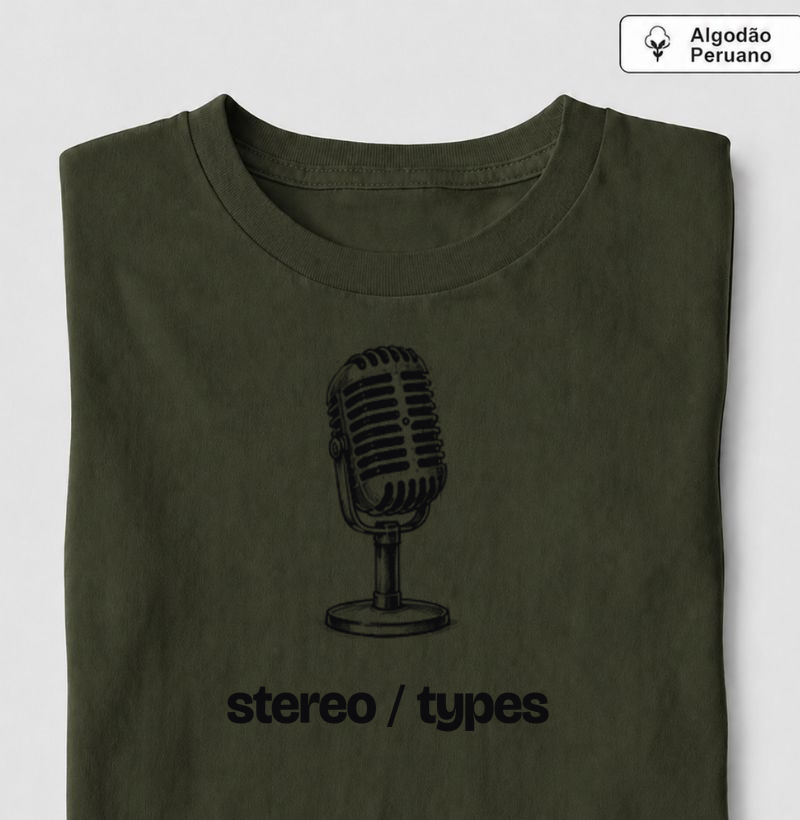 Microfone Vintage · Ilustrado · STEREO TYPES
