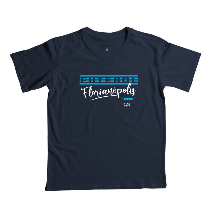 CAMISETA INFANTIL FREE KICK FUTEBOL FLORIANÓPOLIS JURERÊ - Camiseta Infantil