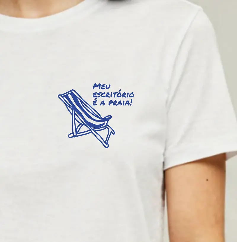 Meu escritório é na praia.