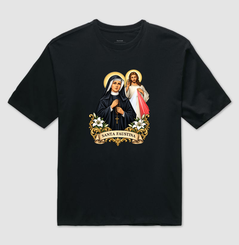 Santa Faustina - Camiseta Oversized