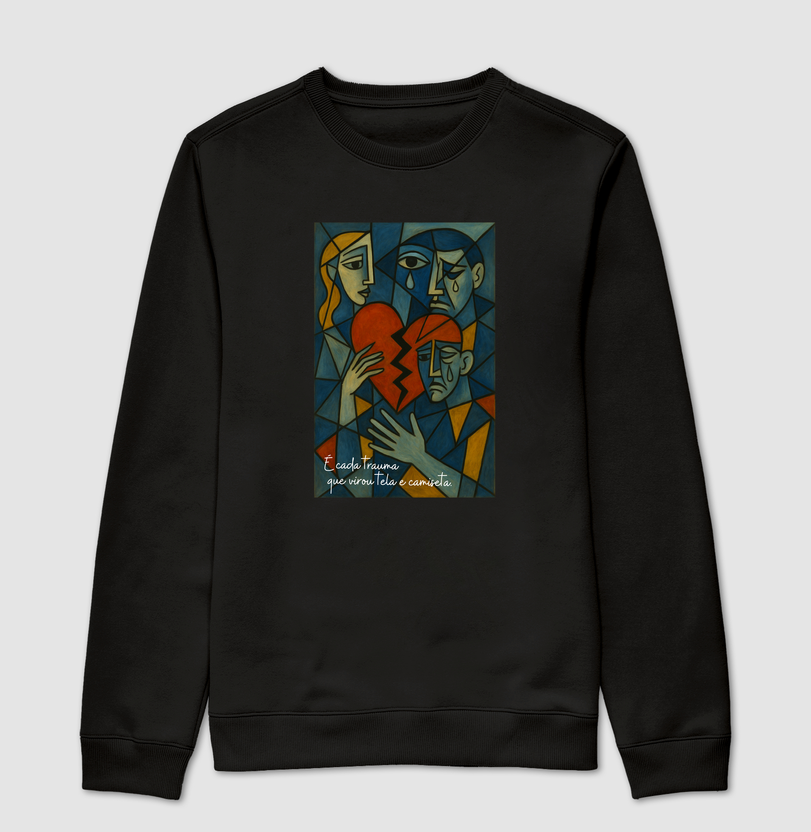 É cada trauma que virou tela e camiseta.