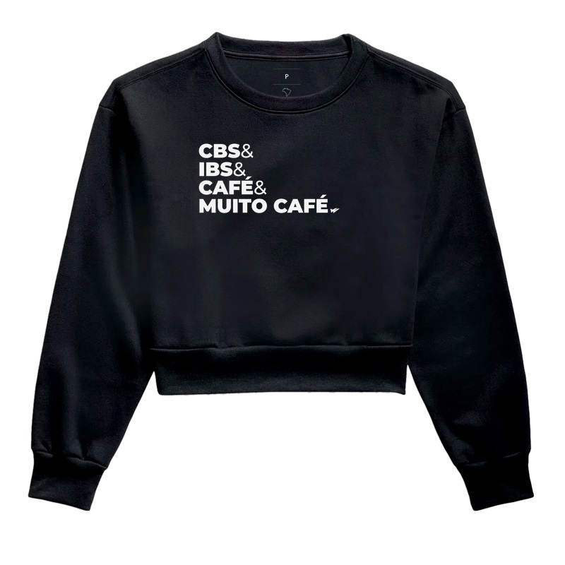 CBS&IBS&CAFÉ - Cropped Moletom