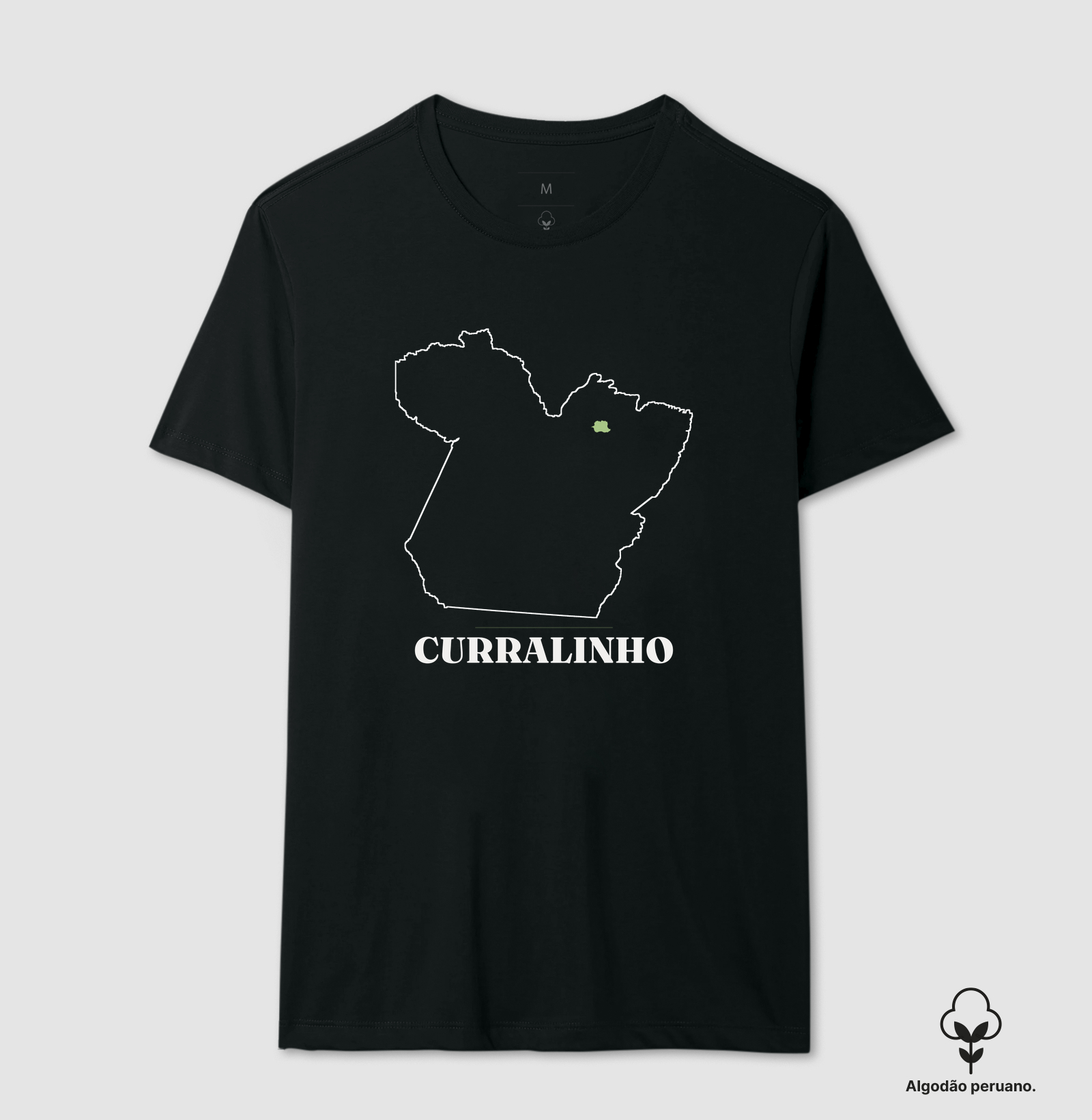 Curralinho | Traço PA - Camiseta Algodão Peruano