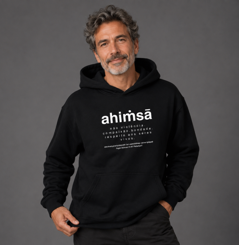 Hoodie AHIṀSĀ - Yoga Sūtras de Patañjali