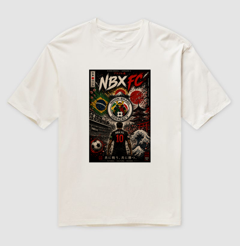 Camiseta Oversized Unissex Futebol “NBX Onde a Cultura Joga” 