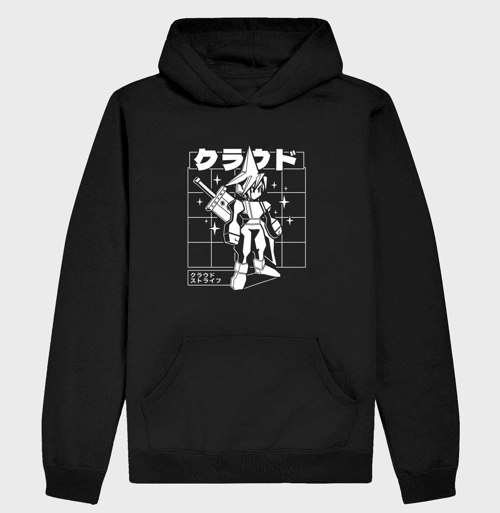 Final Fantasy - Cloud Poligonal - Hoodie Moletom