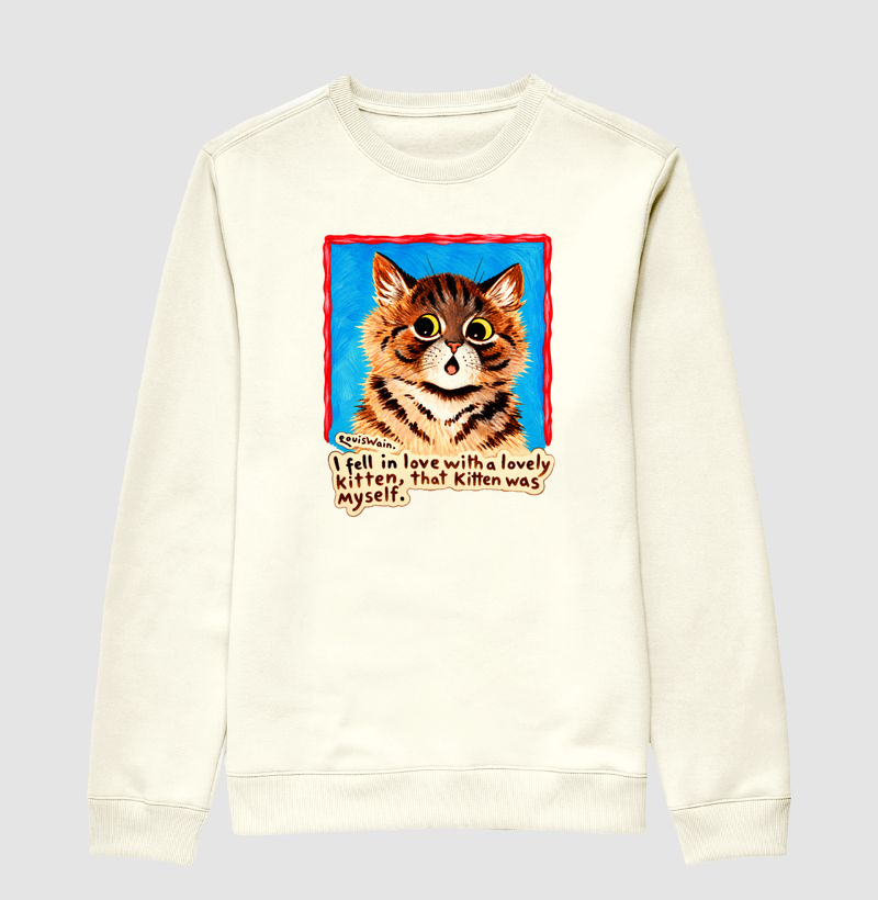 Apaixonei-me por um Gatinho Adorável – Louis Wain - Suéter Moletom