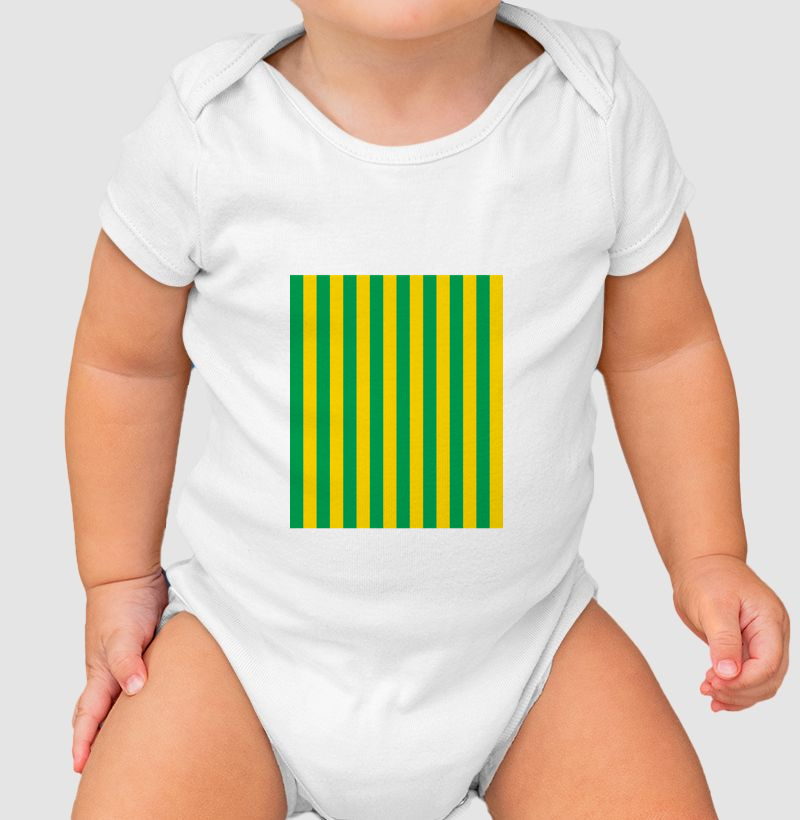 Listras Horizontais - Verde e Amarela