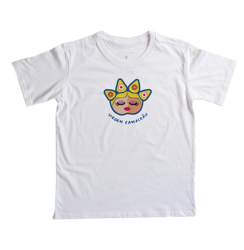 Camiseta Infantil Camaleão Signos - Virgem
