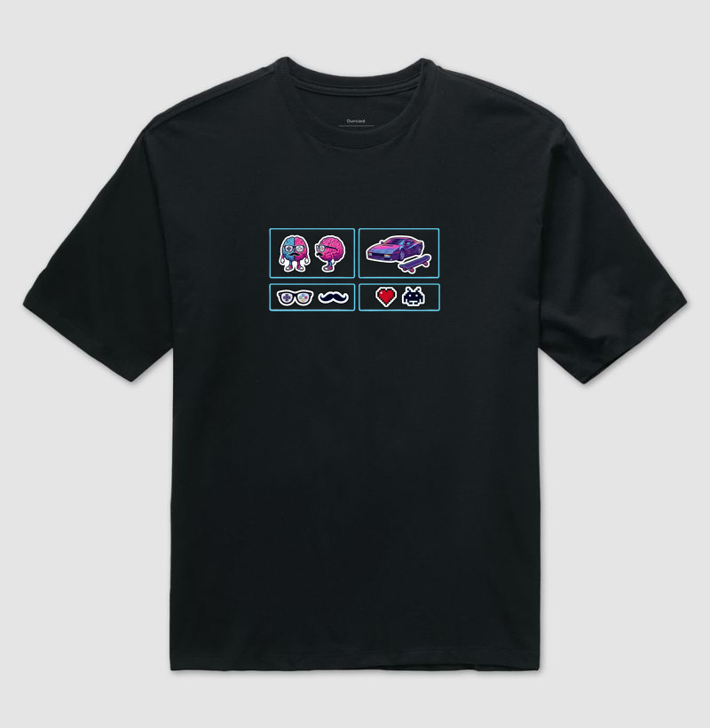 Oversized Vaporwave Retrô