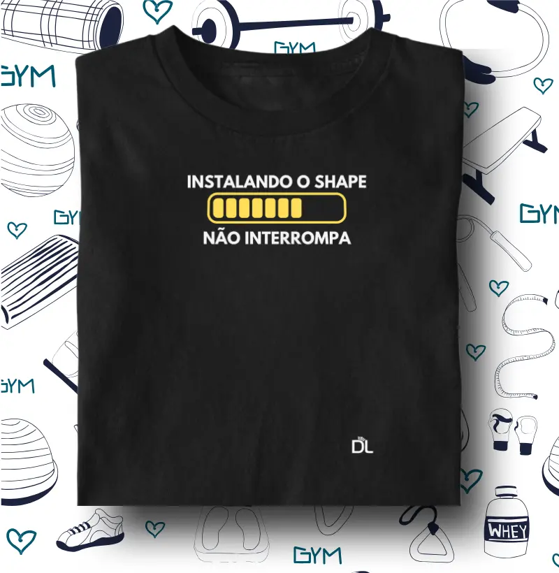 Instalando o shape - Camiseta Algodão Peruano